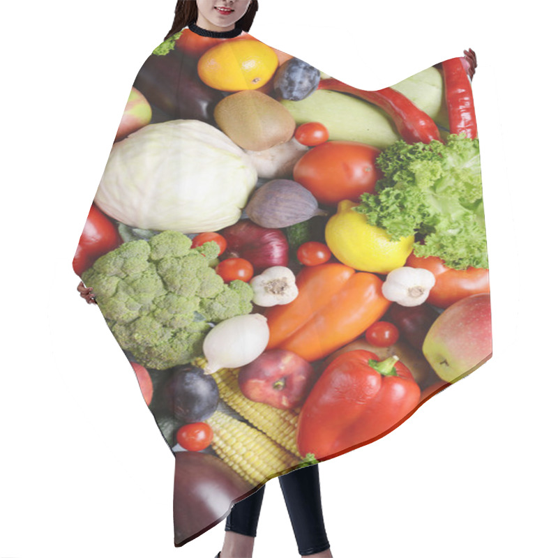 Personality  Fruits And Vegetables Hair Cutting Cape