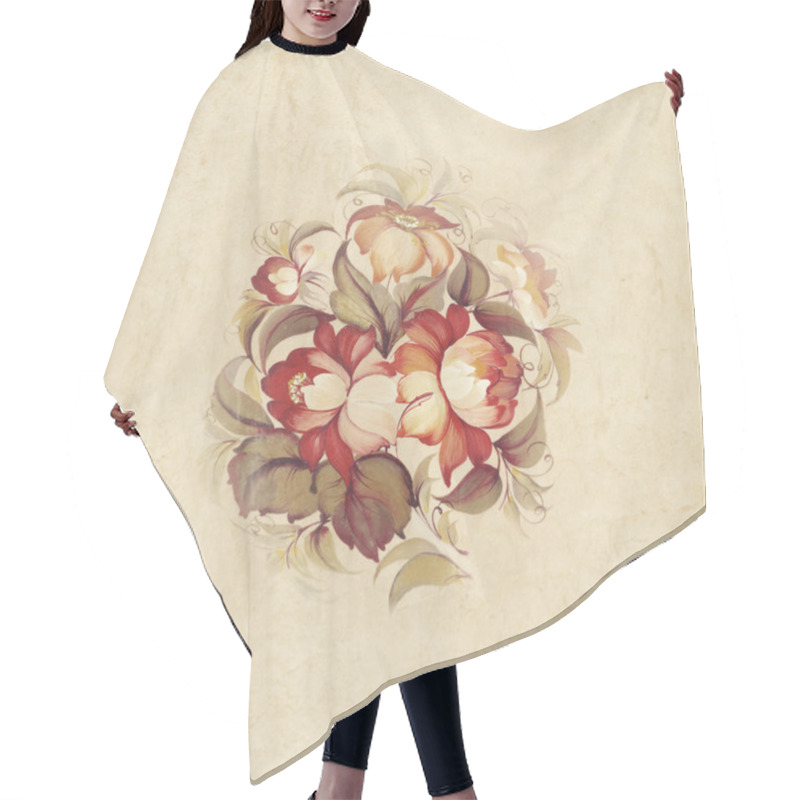 Personality  Roses Flowers Hair Cutting Cape