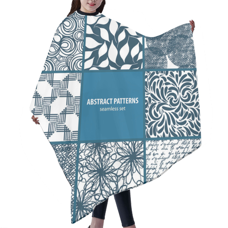 Personality  Seamless Patterns Collection Hair Cutting Cape