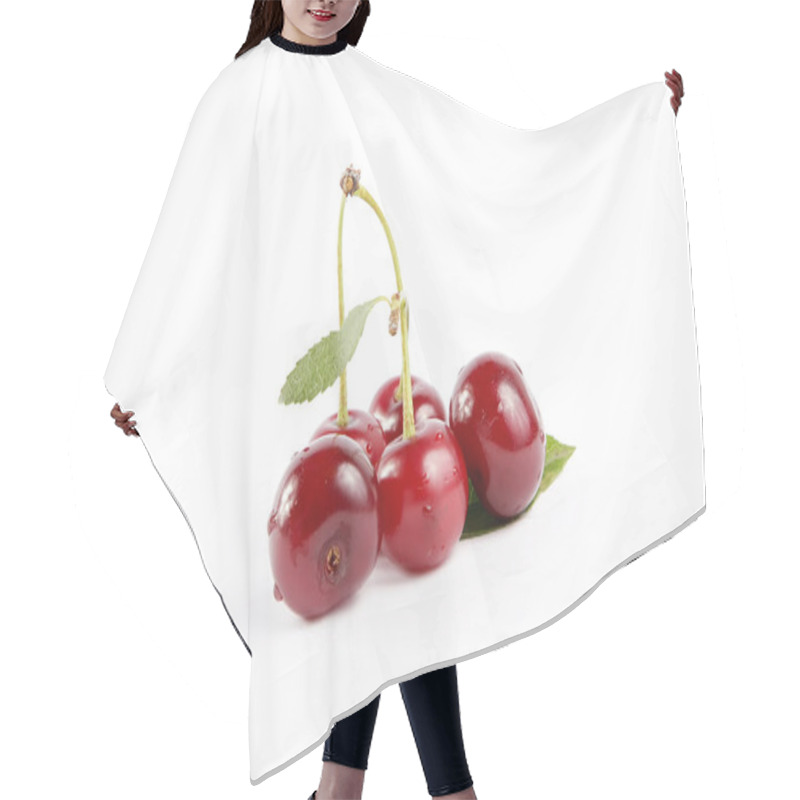 Personality  Soure Cherries With Leaf 3 Hair Cutting Cape