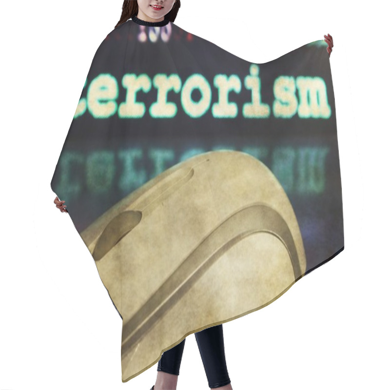 Personality  Mouse And Terrorism Concept Hair Cutting Cape