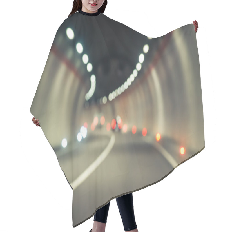 Personality  Traffic Jam In The Tunnel Hair Cutting Cape