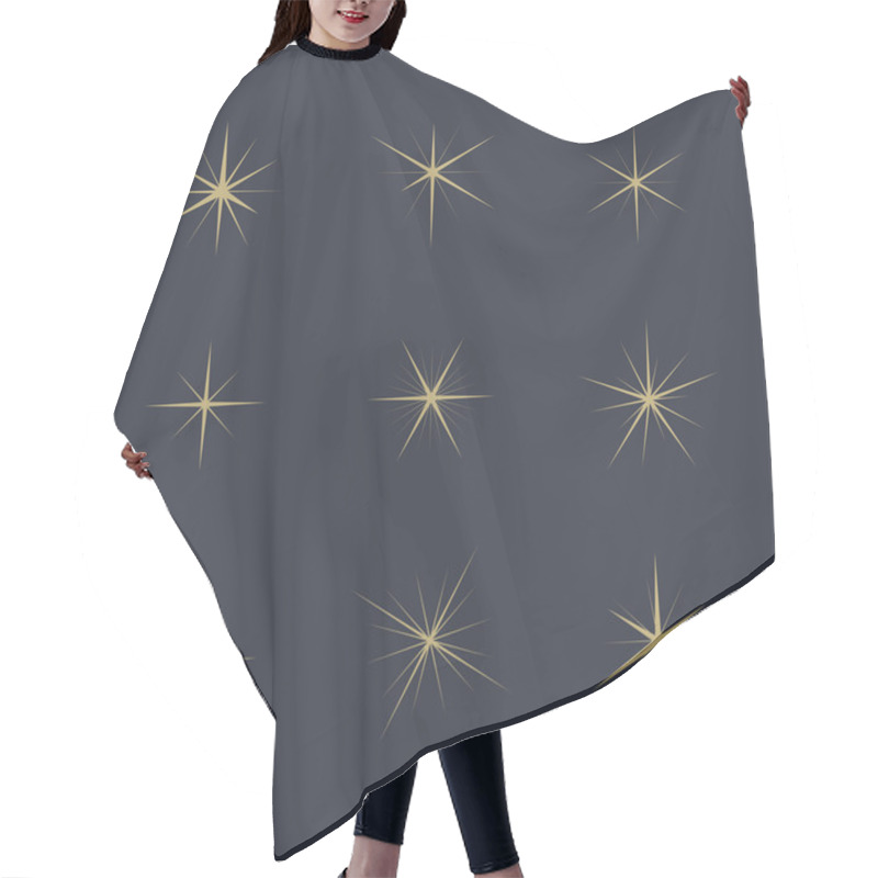 Personality  Set. Sparkles Stars Hair Cutting Cape