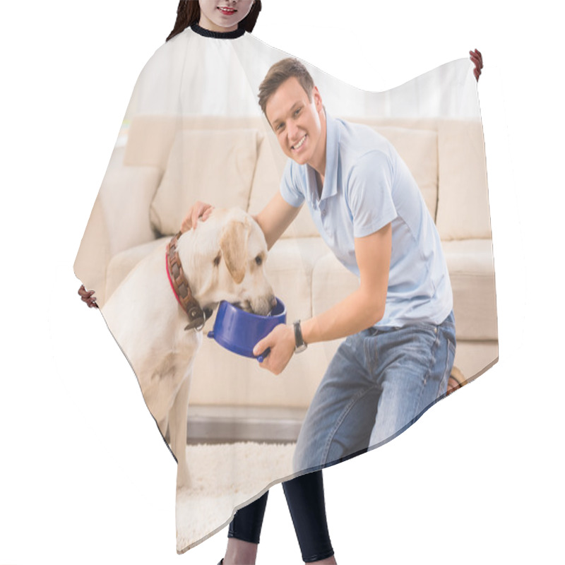 Personality  Feeding Dog Hair Cutting Cape