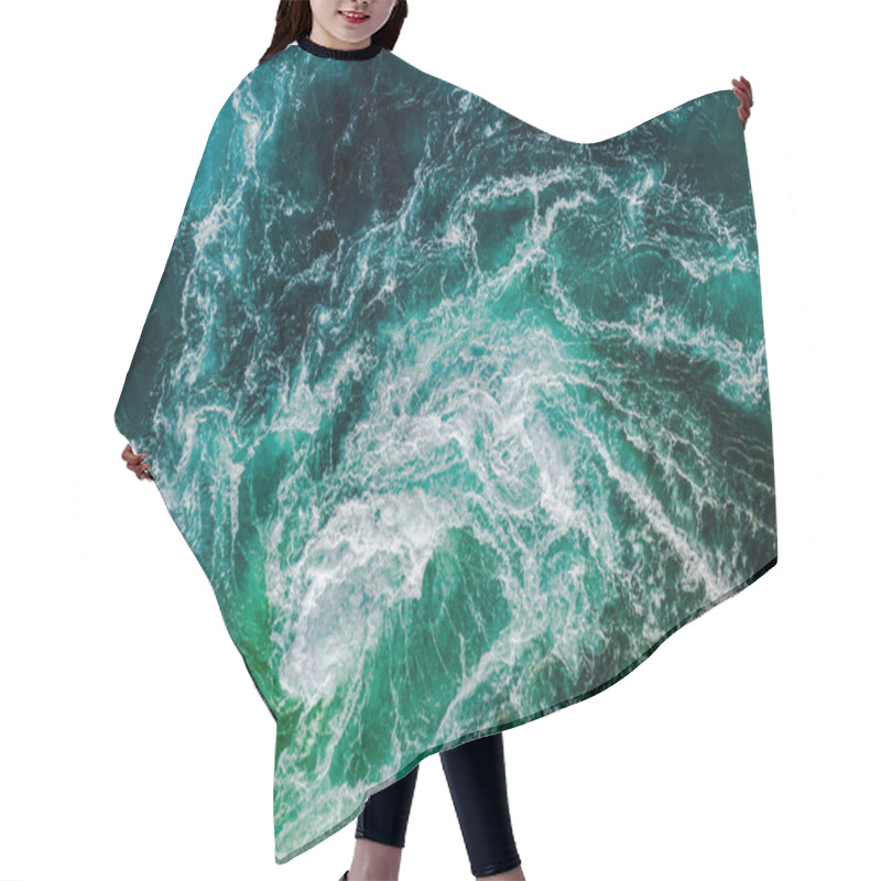 Personality  Abstract Background. Waves Of Water Of The River And The Sea Mee Hair Cutting Cape