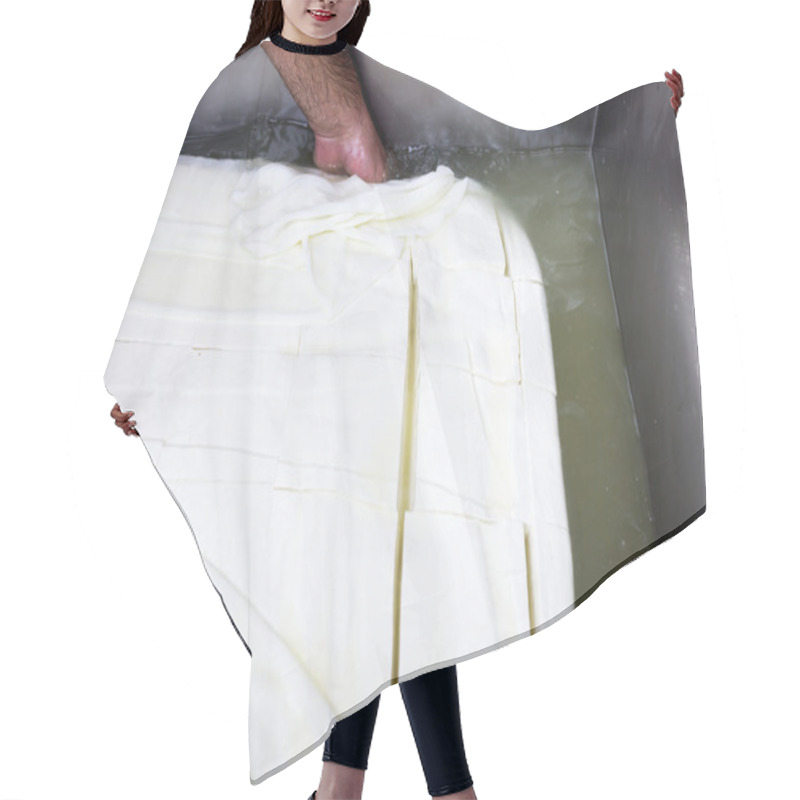 Personality  Greek White Feta Cheese Hair Cutting Cape