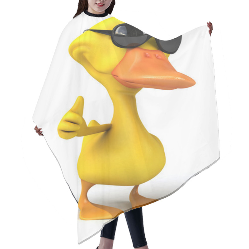 Personality  Duck With Sunglasses Hair Cutting Cape