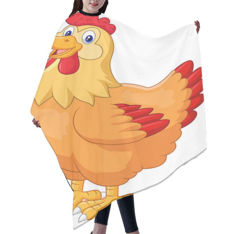 Personality  Chicken Hen Cute On White Background  Hair Cutting Cape