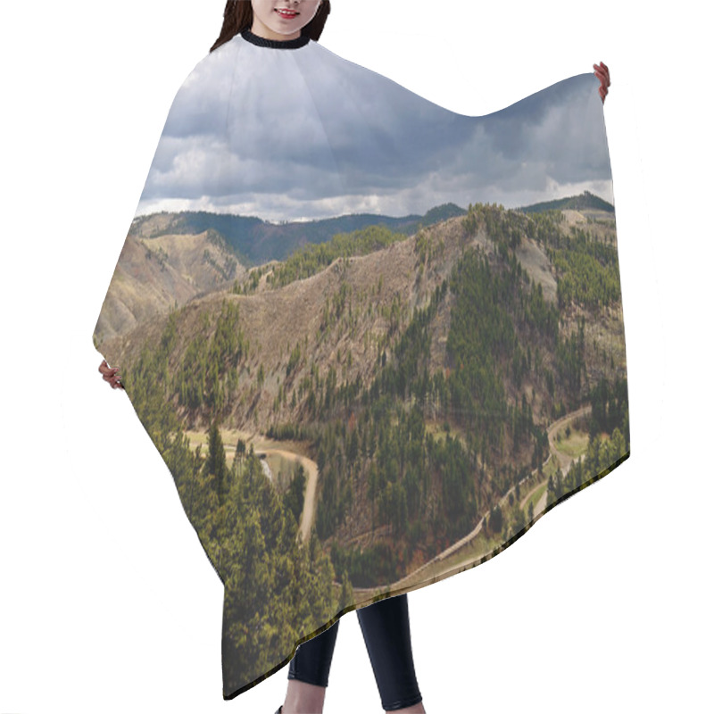 Personality  Black Hills South Dakota-1-11 Hair Cutting Cape