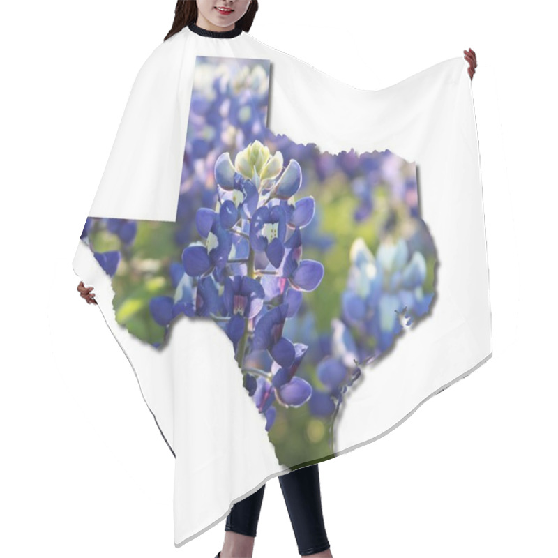 Personality  Texas Bluebonnets Hair Cutting Cape