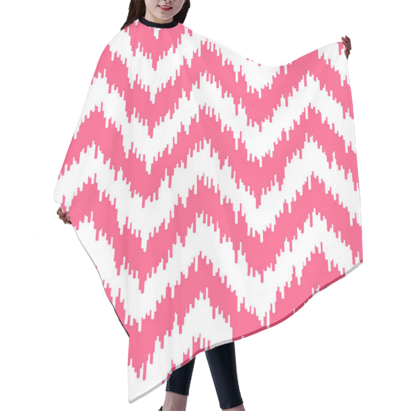 Personality  Herringbone Fabric Seamless Pattern Hair Cutting Cape