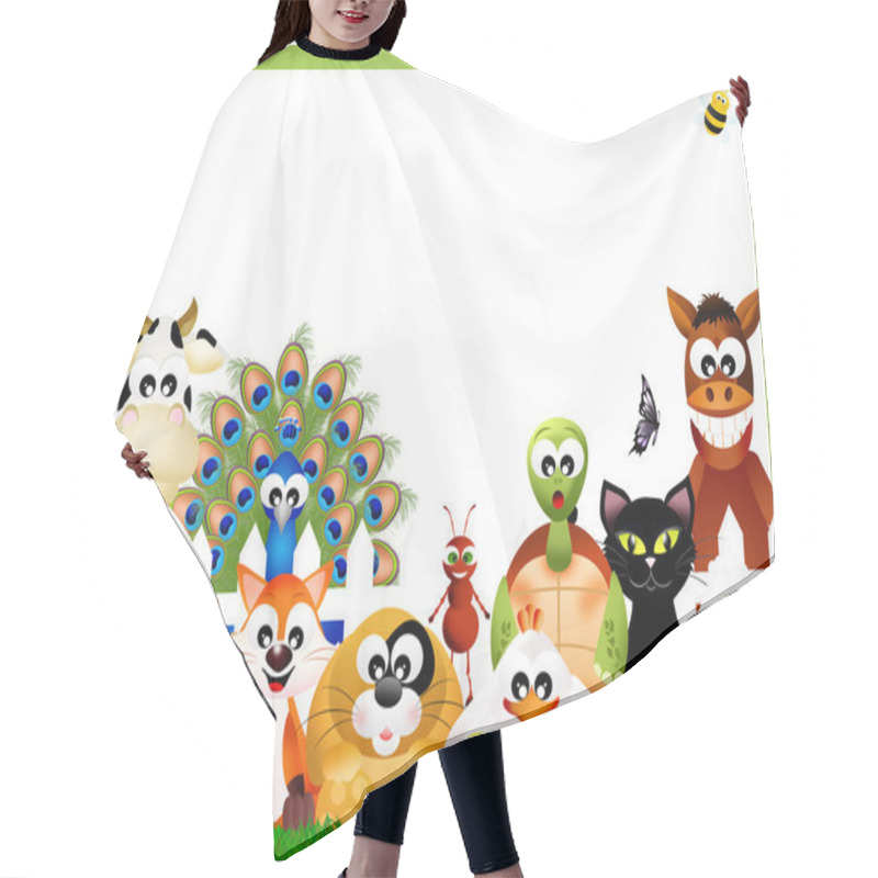 Personality  Farm Animals Hair Cutting Cape