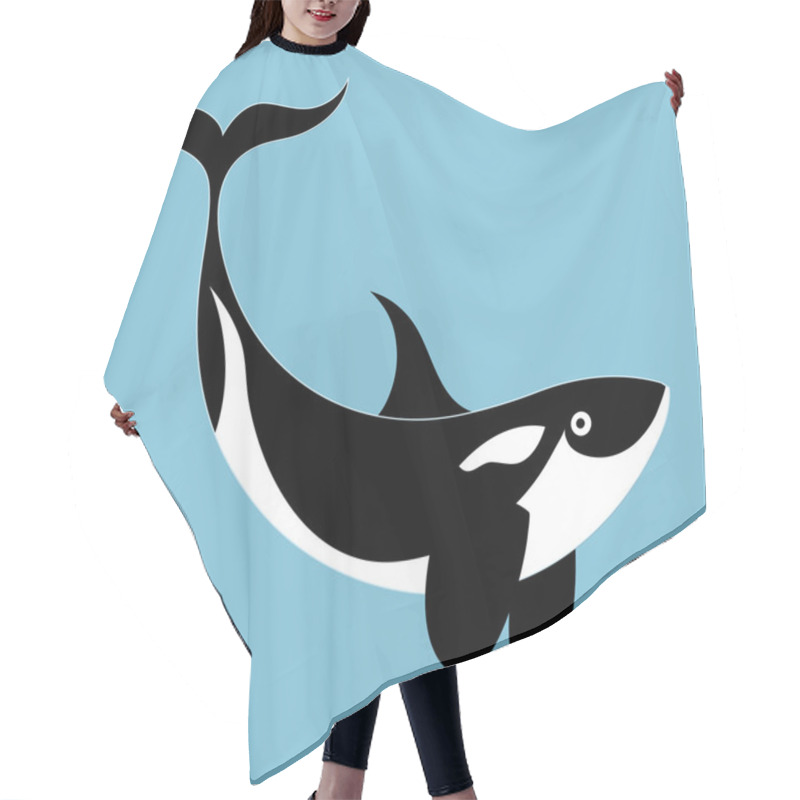 Personality  Portrait Of A Killer Whale Hair Cutting Cape