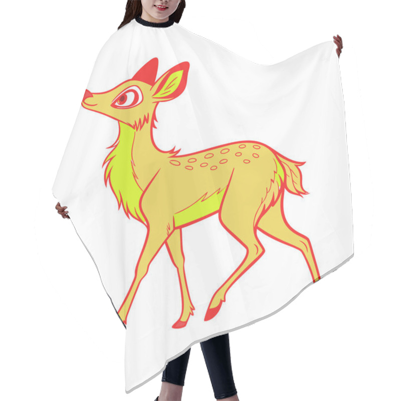 Personality  Deer Art Vector Illustration Showcasing Elegant And Detailed Deer Designs, Perfect For Nature-themed Projects, Wildlife Art, Outdoor Branding, And Educational Materials, Capturing The Beauty And Grace Of Deer In Intricate Vector Form Hair Cutting Cape