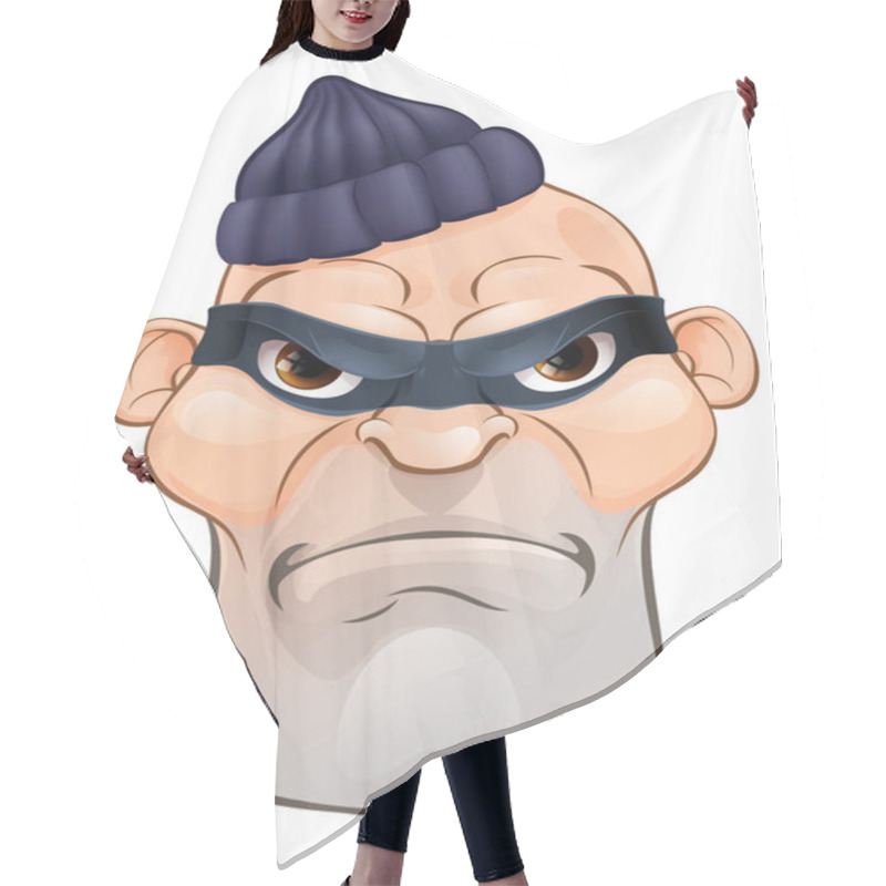 Personality  Thief Or Burglar Criminal Cartoon Character Hair Cutting Cape