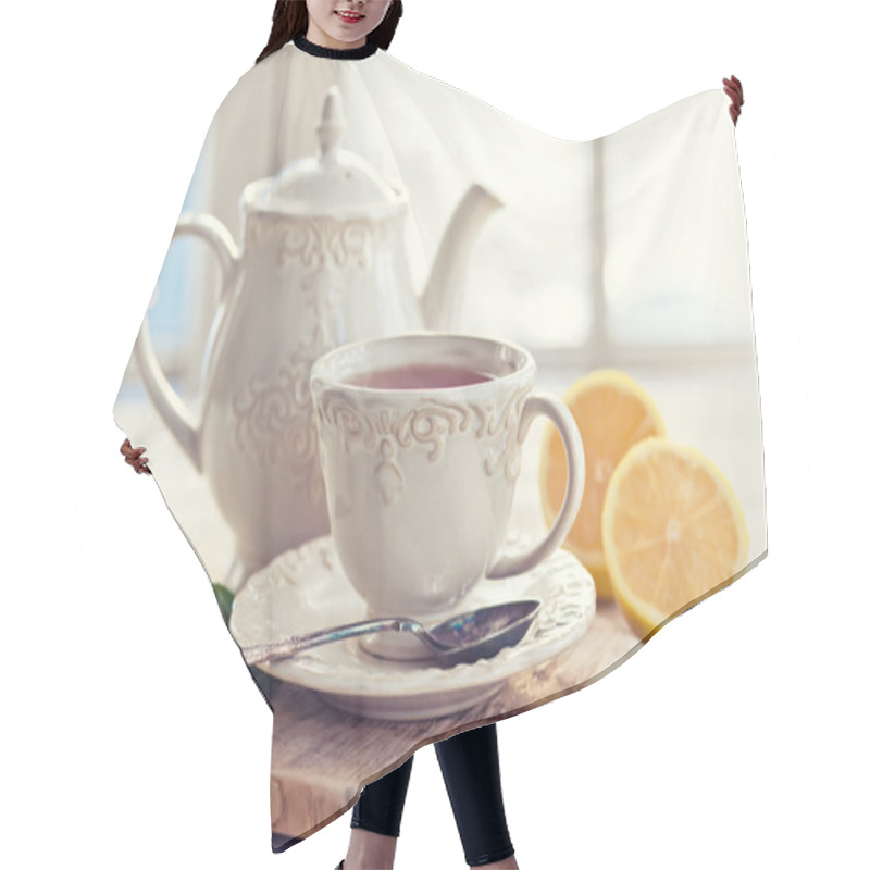 Personality  Morning Tea Time Hair Cutting Cape