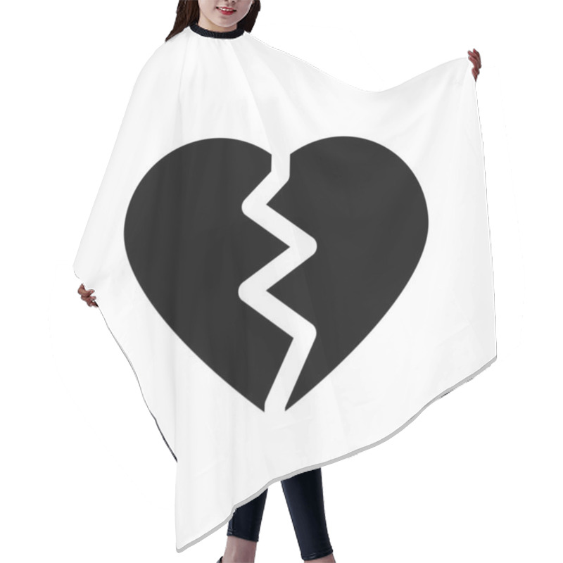 Personality  Valentine Heart Icon Hair Cutting Cape