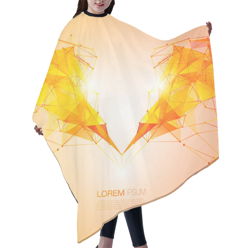 Personality  Abstract Mesh Background Hair Cutting Cape