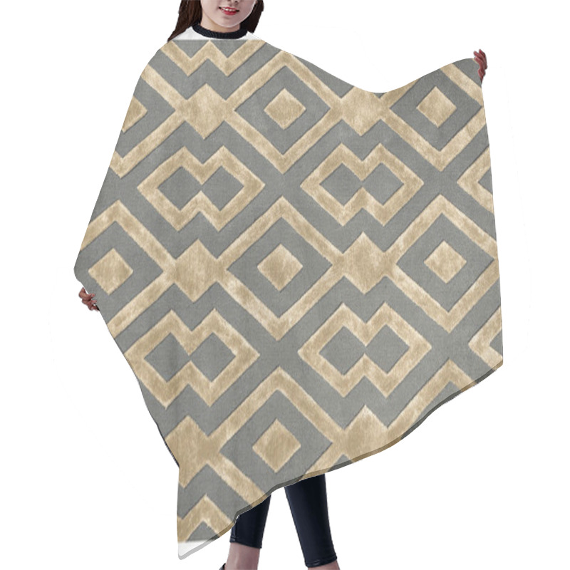 Personality  Carpet Bathmat And Rug Boho Style Ethnic Design Pattern With Distressed Woven Texture And Effect Hair Cutting Cape