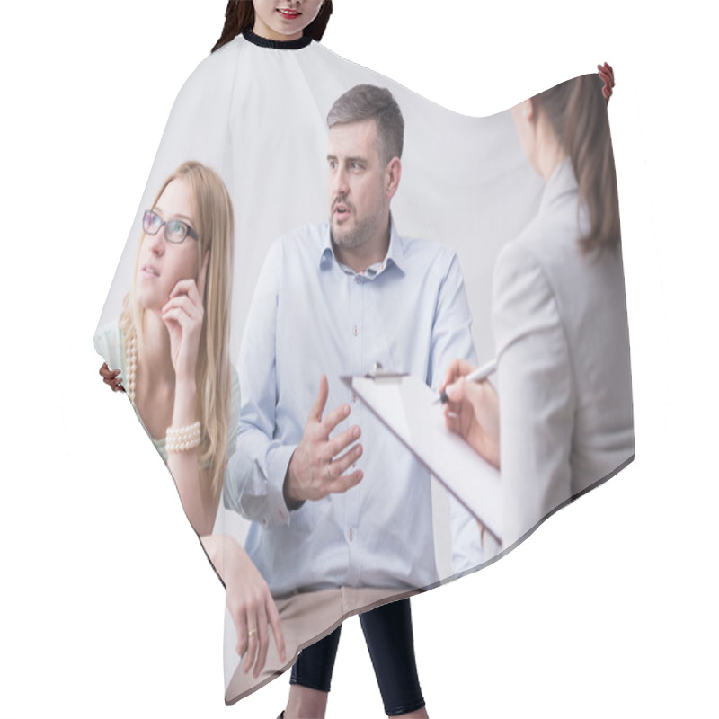 Personality  Difficult Road To Reach Compromise Hair Cutting Cape