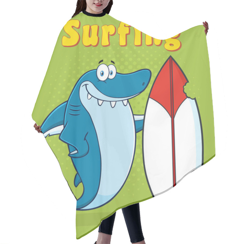 Personality  Shark Cartoon Mascot  Hair Cutting Cape