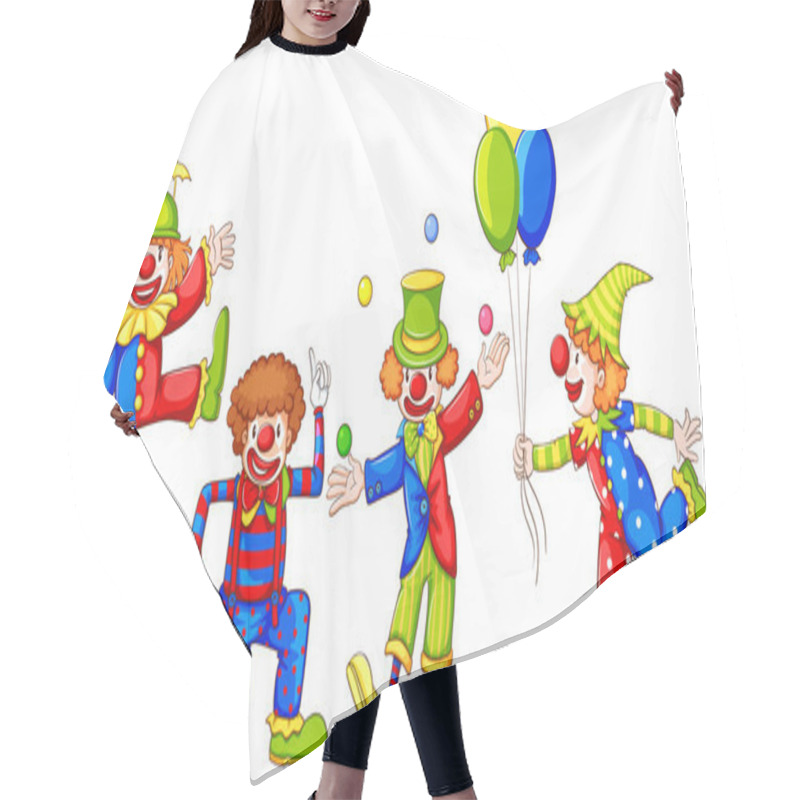 Personality  Playful Clowns Hair Cutting Cape