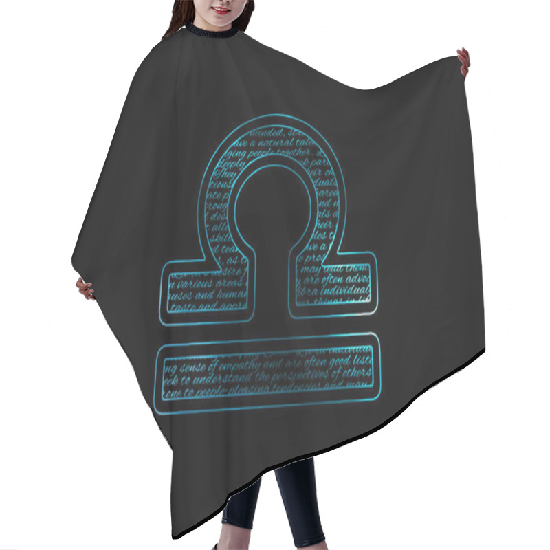 Personality  Libra Zodiac Sign, Horoscope Symbol Hair Cutting Cape