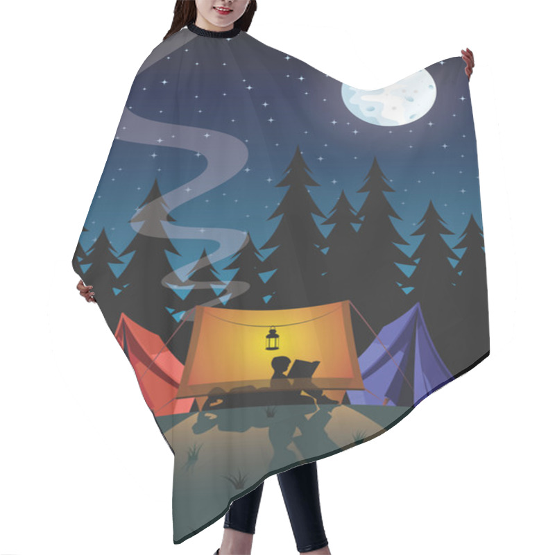 Personality  Camping Hair Cutting Cape