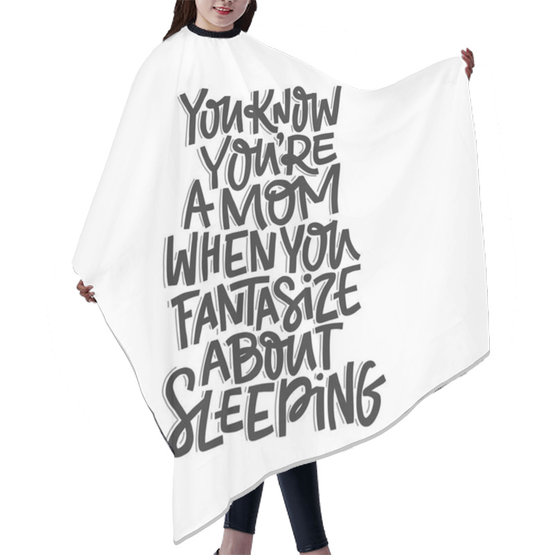 Personality  Mother's Day Lettering Hair Cutting Cape