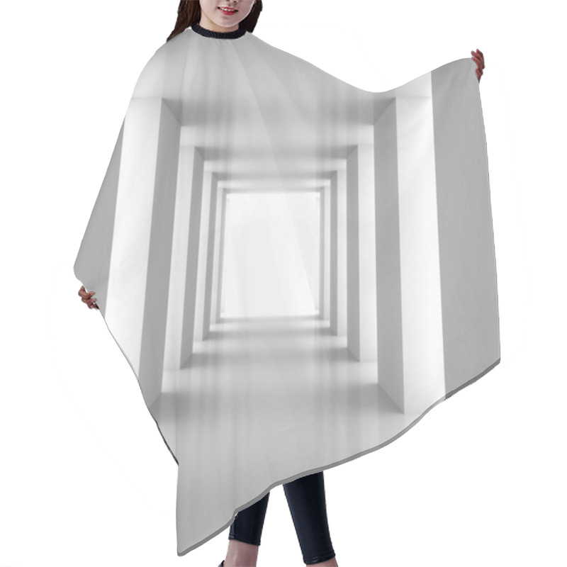 Personality  Tunnel With White Wall Hair Cutting Cape