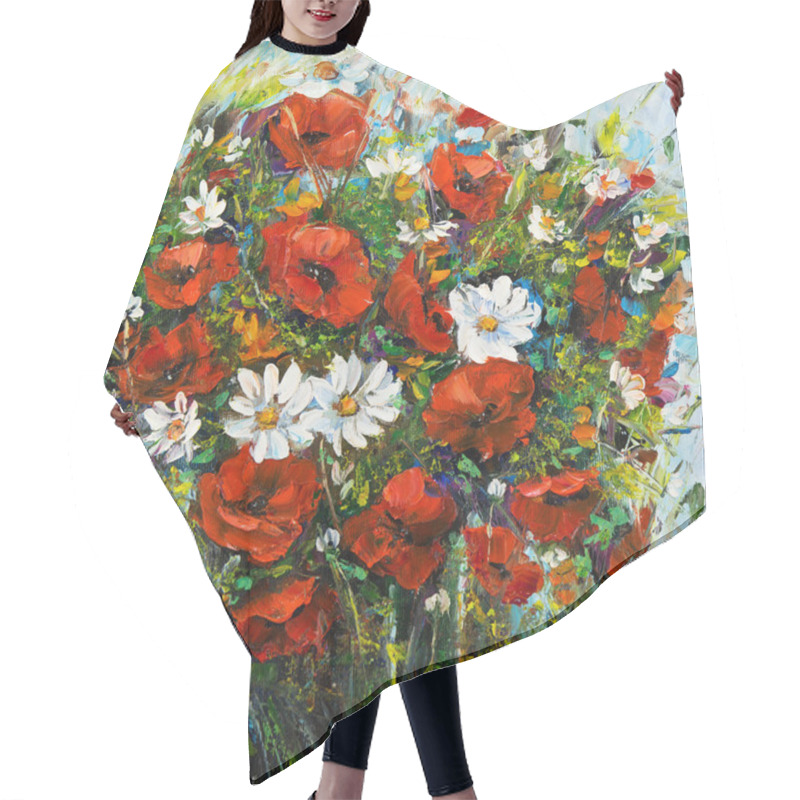 Personality  A Flower Bouquet Hair Cutting Cape