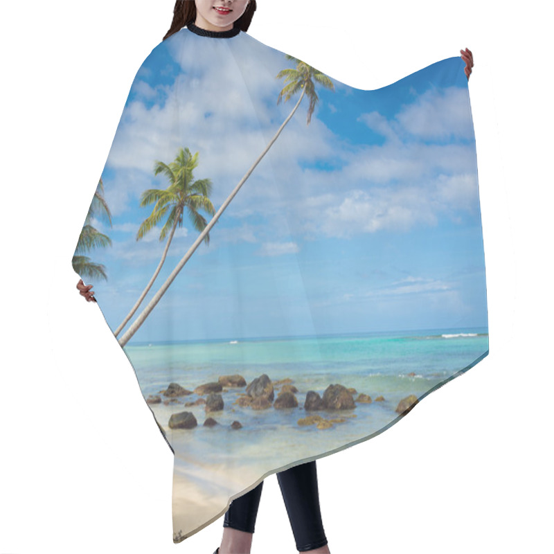 Personality  Relaxing Tropical Beach Hair Cutting Cape