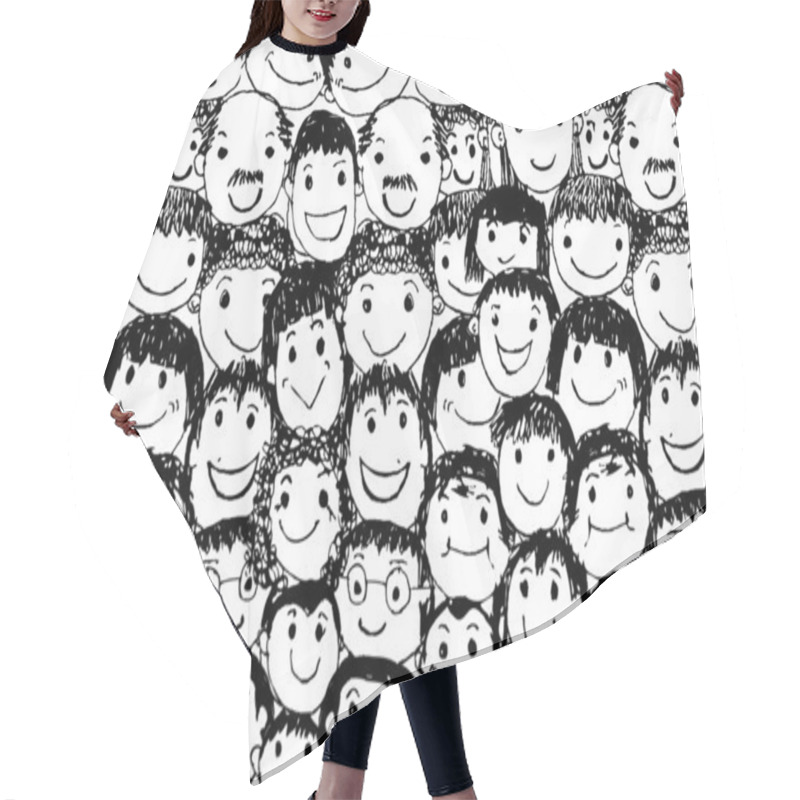 Personality  People Faces Cartoon Hair Cutting Cape