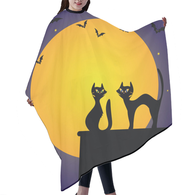 Personality  Halloween Background Hair Cutting Cape