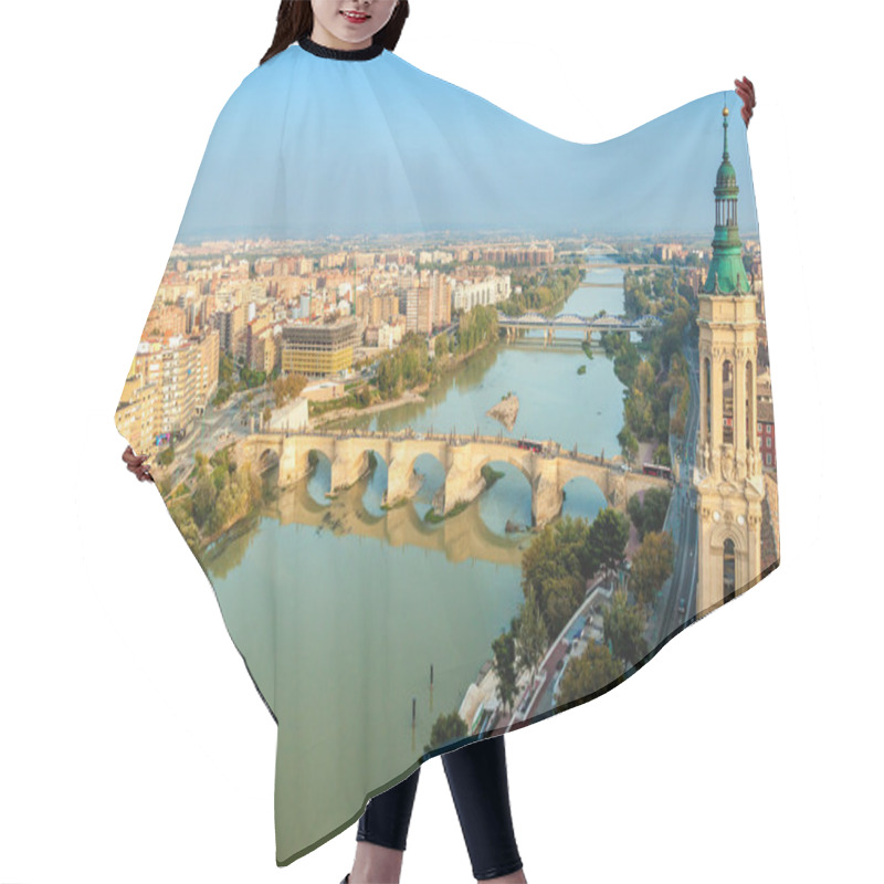 Personality  Aerial View Of Zaragoza Hair Cutting Cape