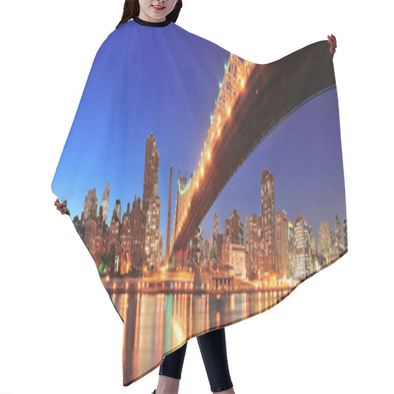 Personality  Queensboro Bridge And Manhattan Hair Cutting Cape