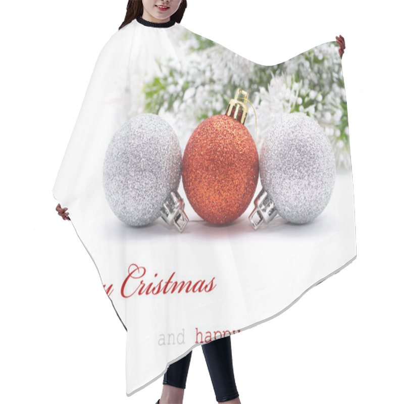 Personality  Christmas Greeting Card Hair Cutting Cape