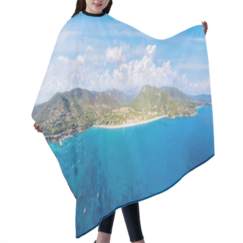 Personality  Landscape With Sagone Beach And Coast Of Corsica Island, France Hair Cutting Cape