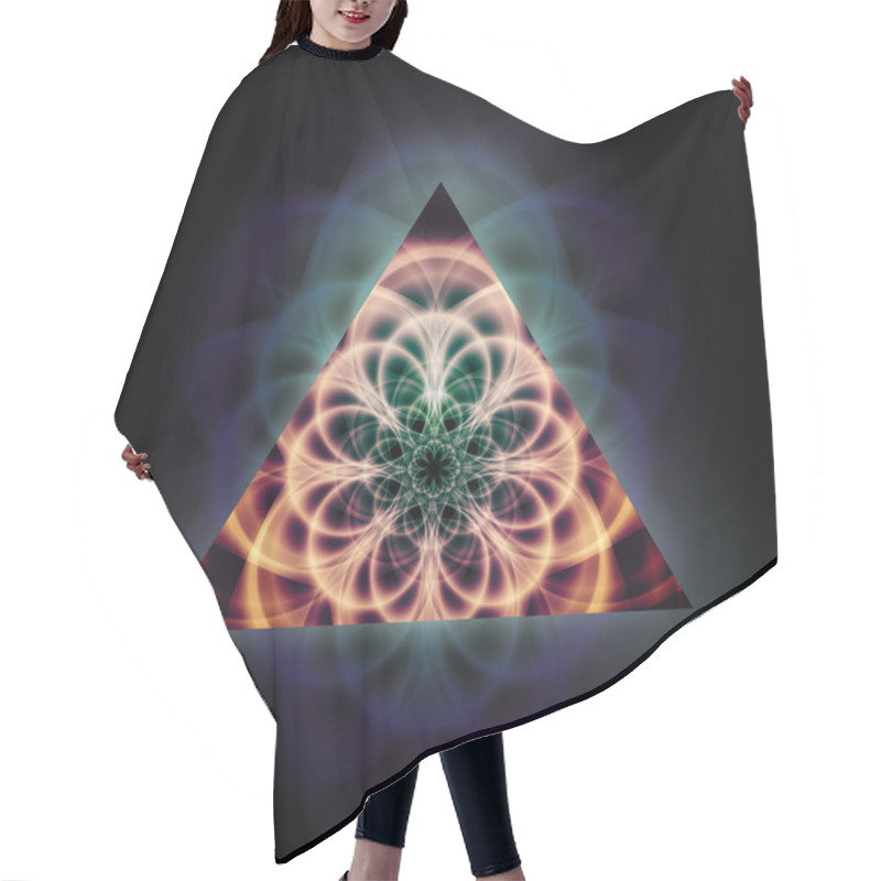 Personality  Vector Psychedelic Abstract Triangle Background Hair Cutting Cape