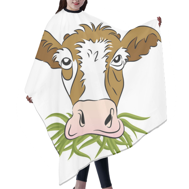 Personality  Grass Fed Cow Hair Cutting Cape