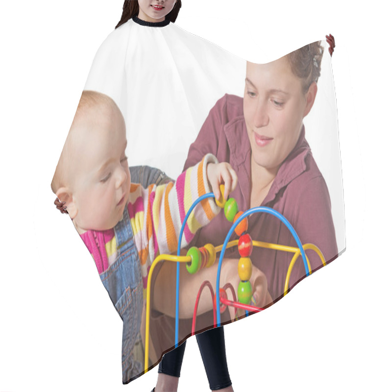 Personality  Young Baby Learning Muscle Coordination Hair Cutting Cape