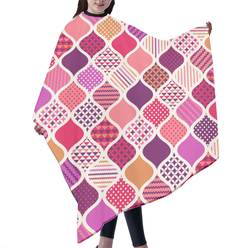 Personality  Geometric Ornament Pattern Hair Cutting Cape