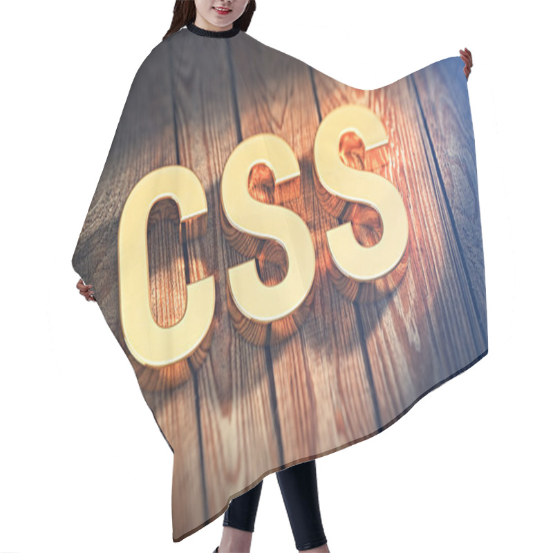 Personality  Acronym CSS On Wood Planks Hair Cutting Cape