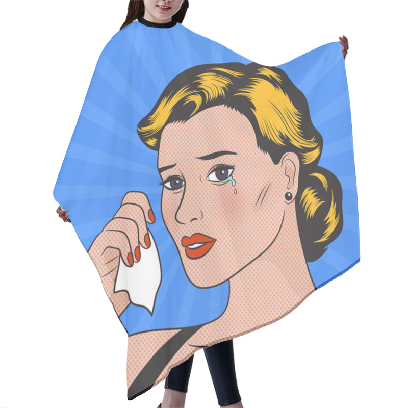 Personality  Pop Art Woman Hair Cutting Cape