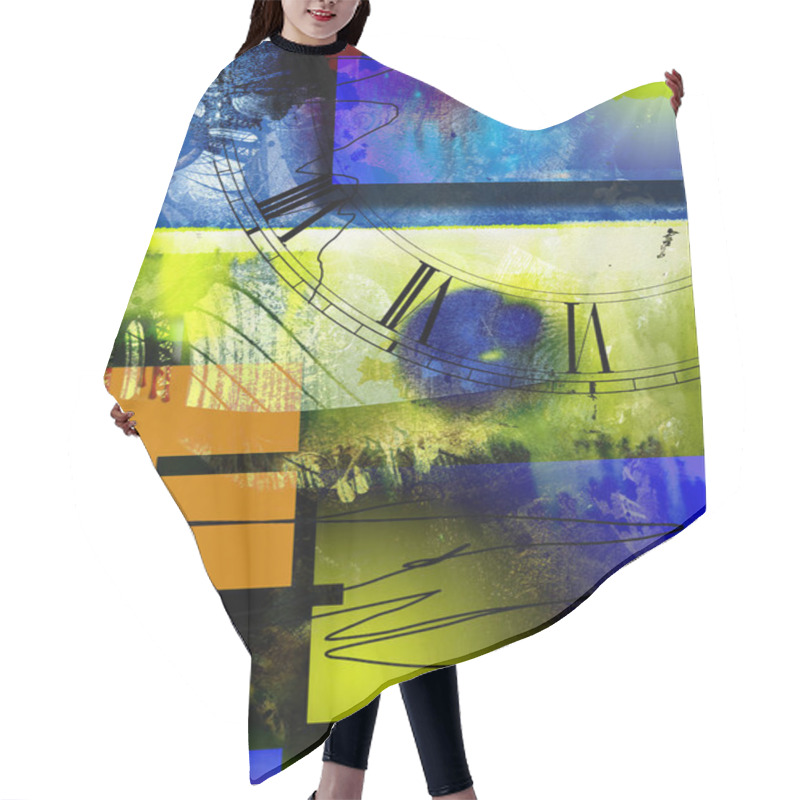 Personality  Modern Abstract With Geometric Forms Hair Cutting Cape