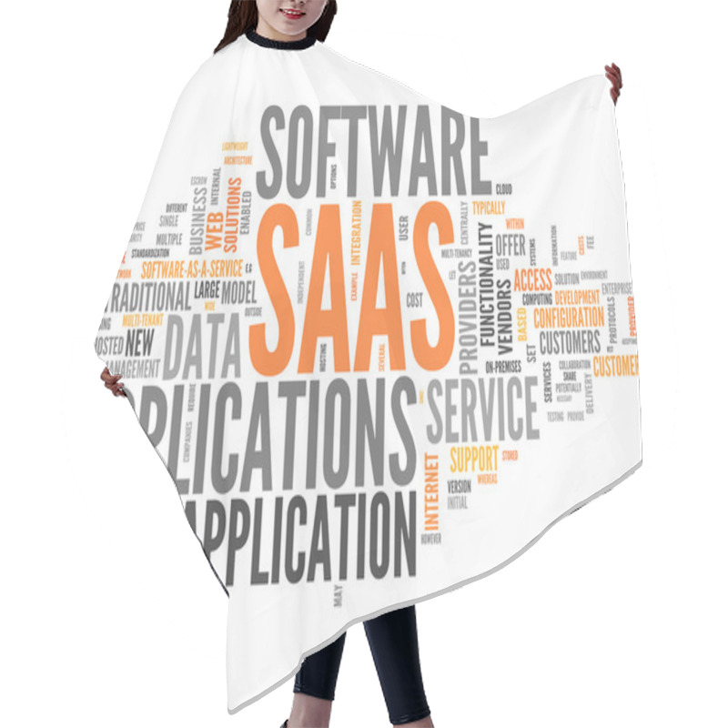 Personality  Word Cloud Software As A Service Hair Cutting Cape