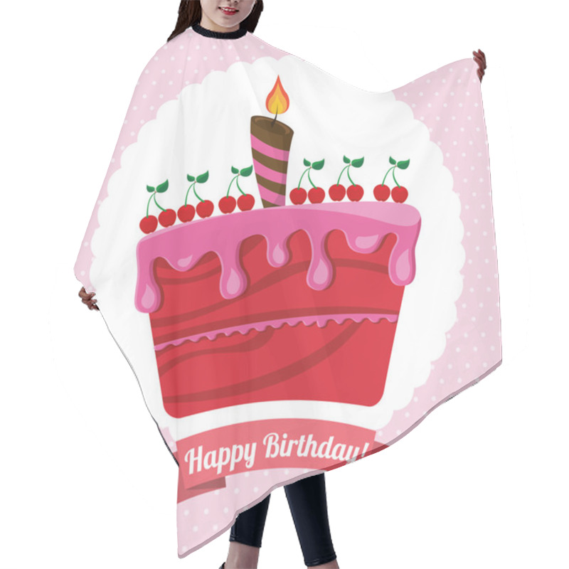 Personality  Birthday Design Hair Cutting Cape