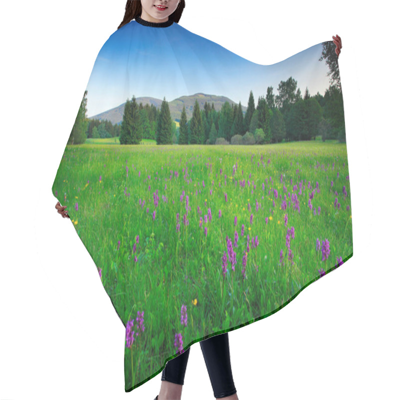 Personality  Flowered Meadow In Spring Hair Cutting Cape