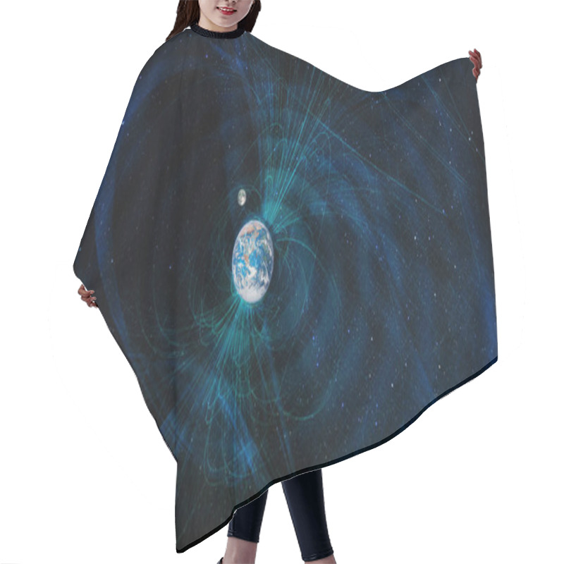 Personality  Earth Magnetic Fields, Elements Of This Image Furnished By NASA. Hair Cutting Cape