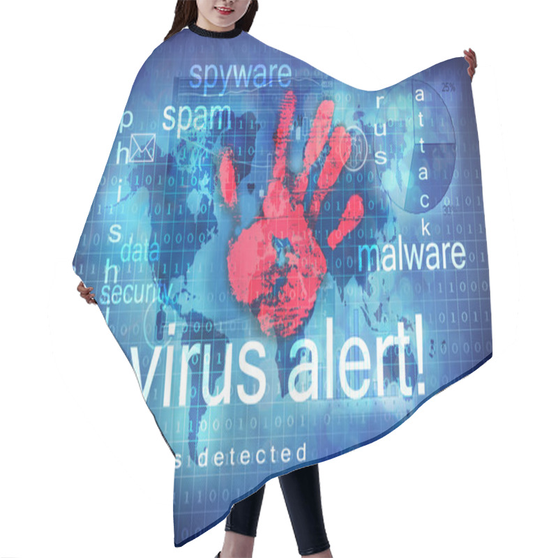 Personality  Antivirus Hair Cutting Cape